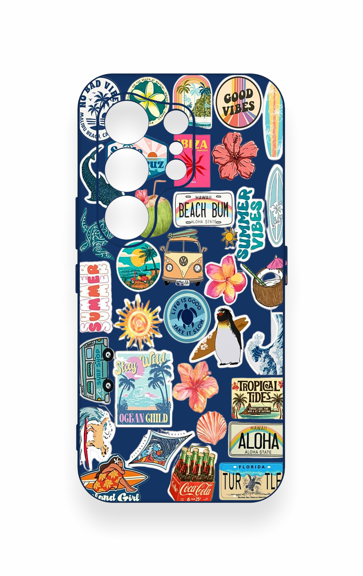Tecno Camon 50 4G Uyumlu Summer Vibes Desenli Silikon Kılıf