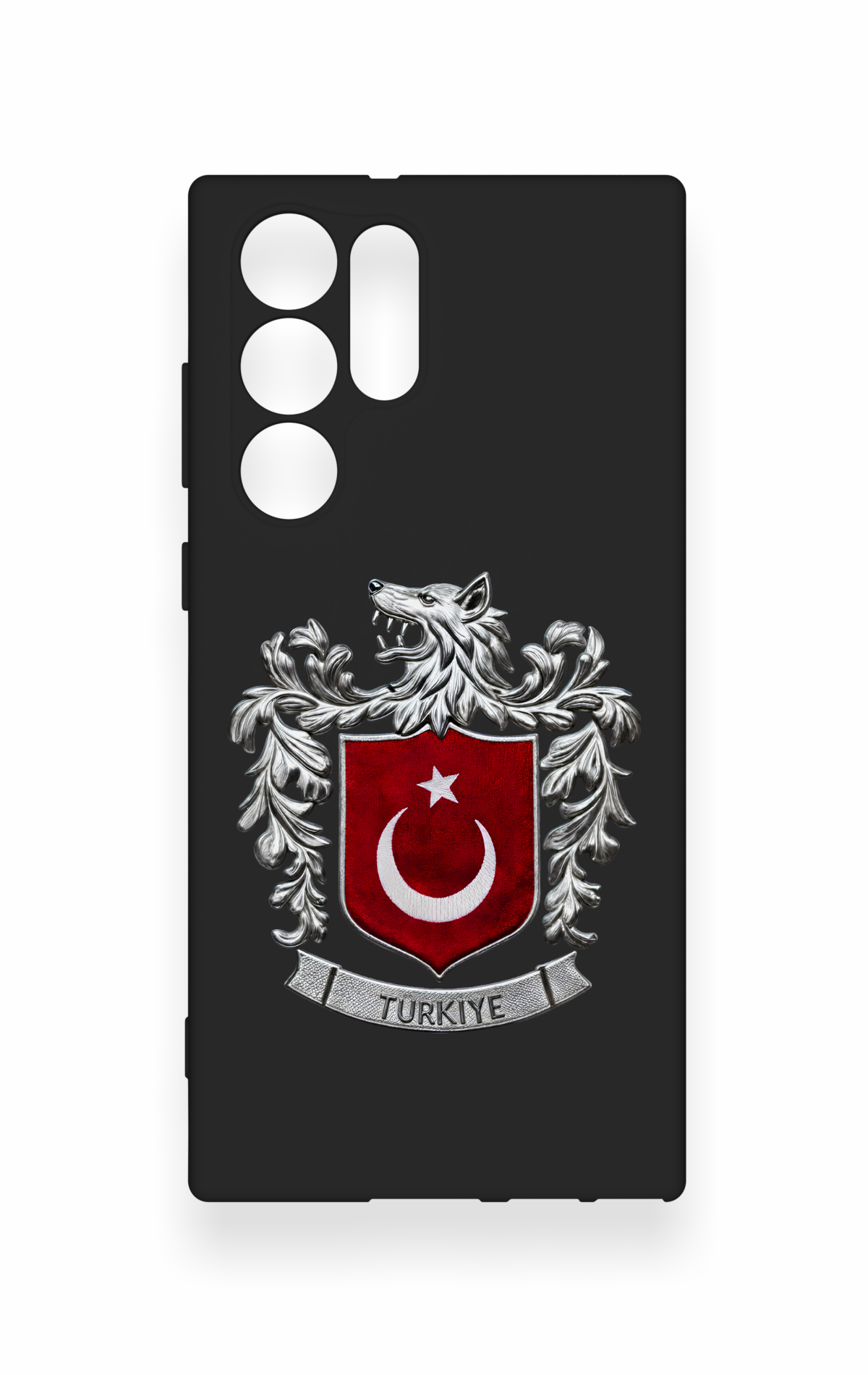 Samsung S22 Ultra Uyumlu Türk Arma Desenli Silikon Kılıf