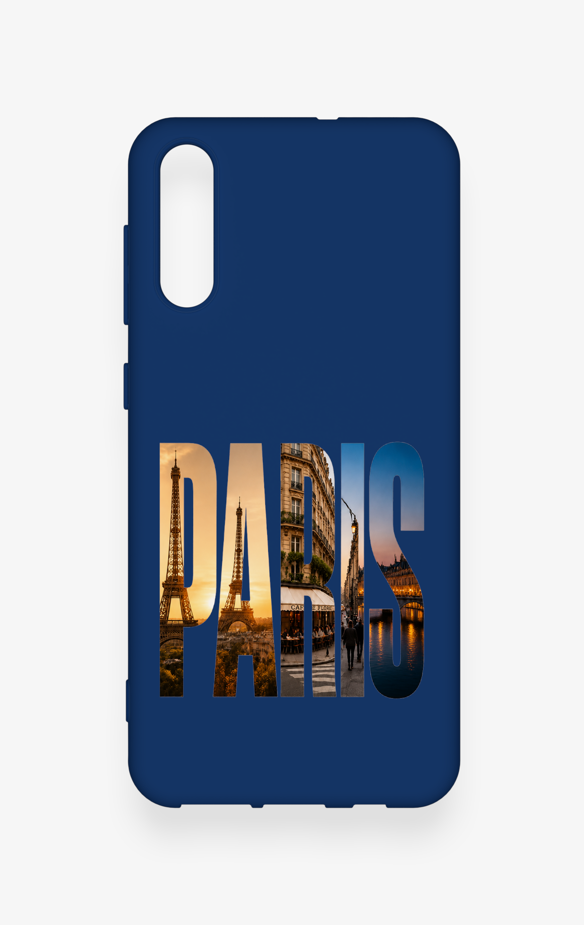 Samsung A50 Uyumlu Paris Desenli Silikon Kılıf
