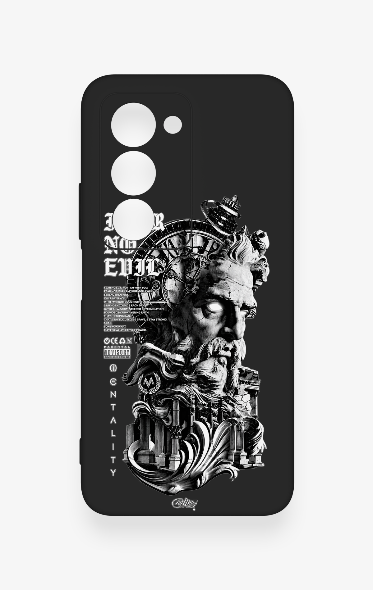 Redmi 15 5G Uyumlu Fear No Evil Desenli Silikon Kılıf