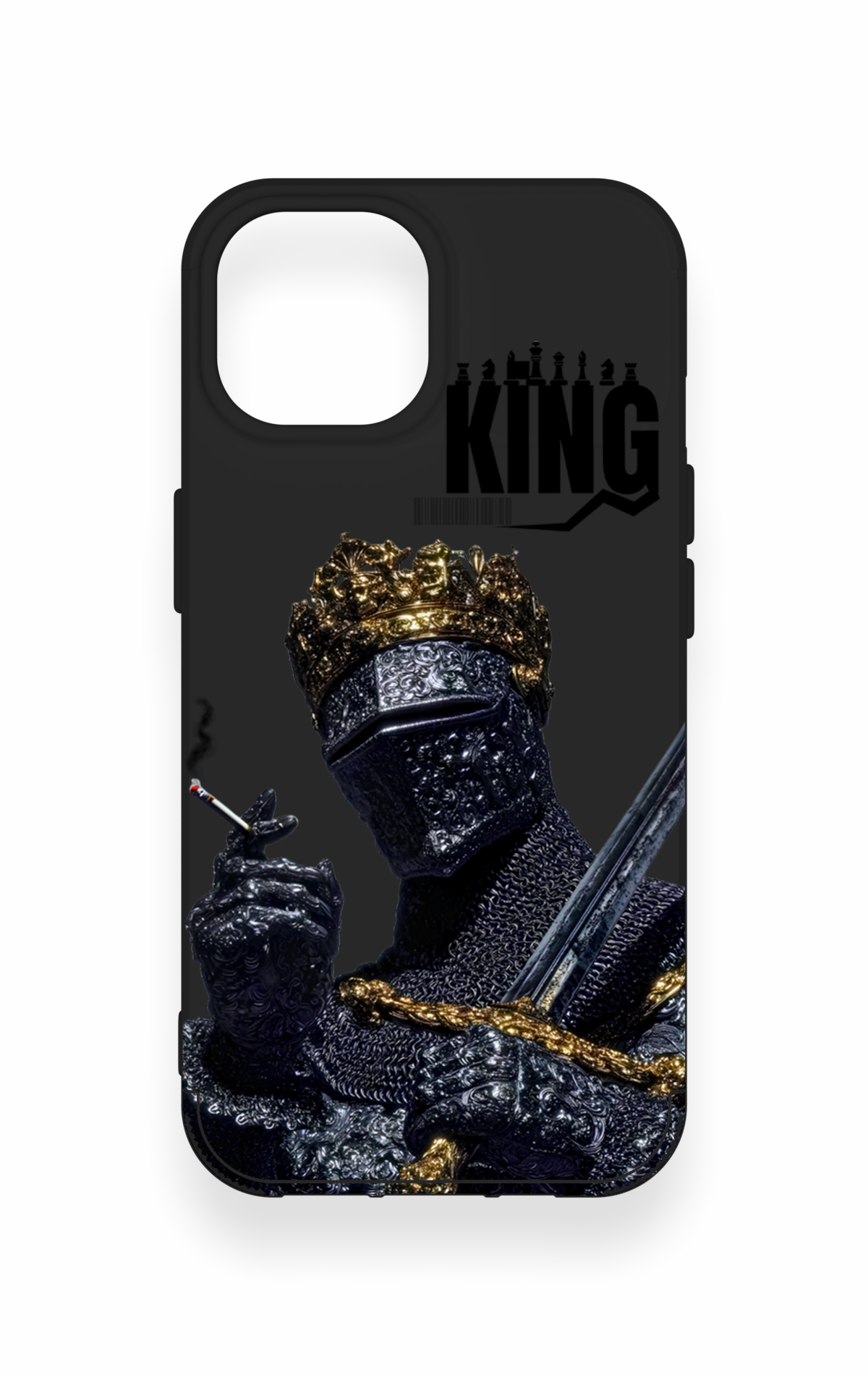 iPhone 15 Uyumlu King Desenli Silikon Kılıf