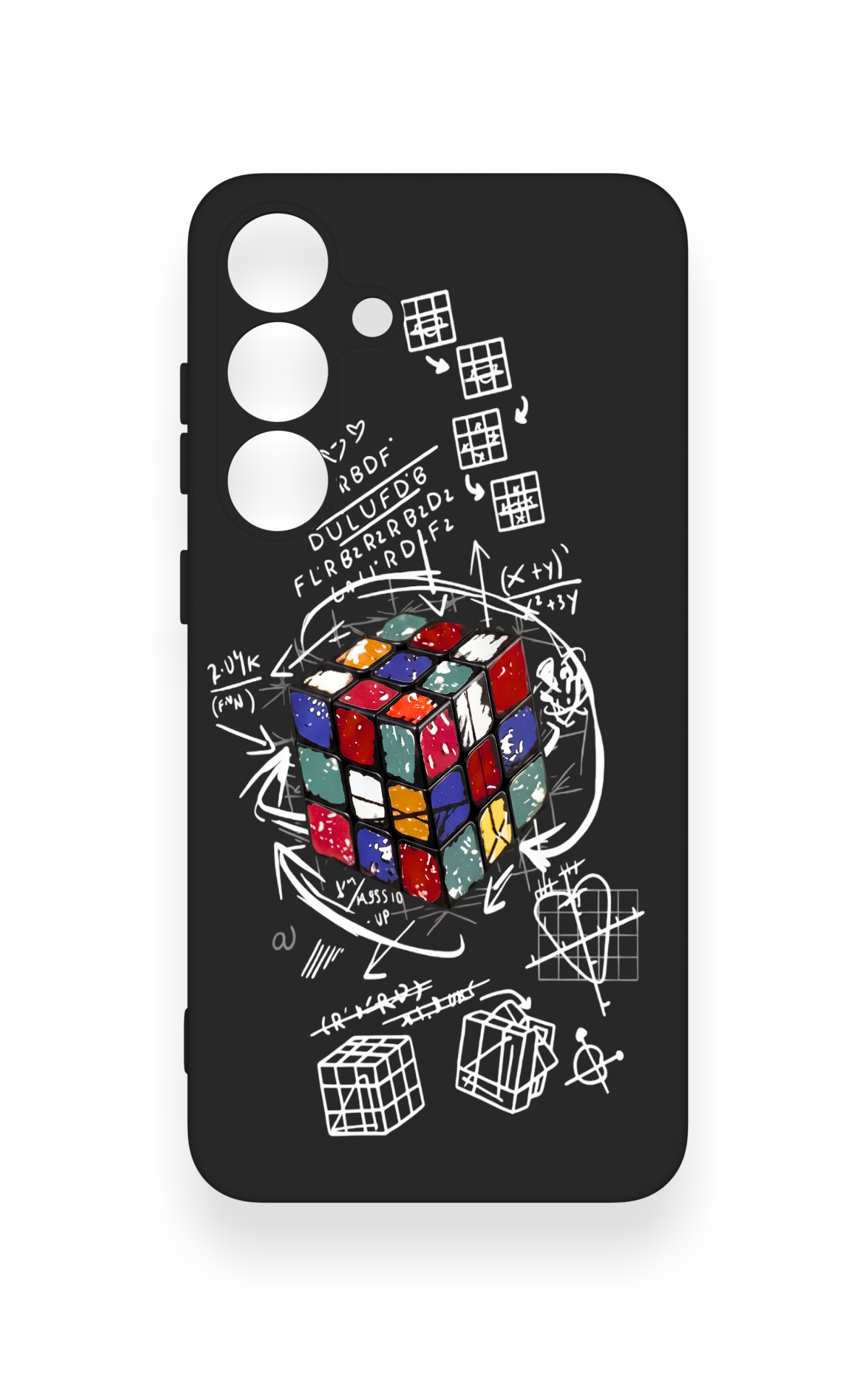 Samsung S25 Plus Uyumlu Rubik Küb Desenli Silikon Kılıf