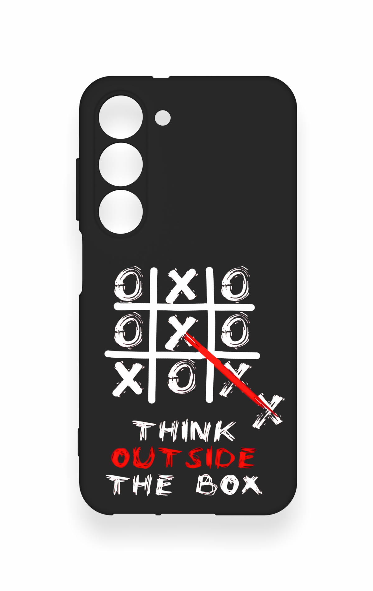 Samsung S23 Uyumlu Out Side The Box Desenli Silikon Kılıf
