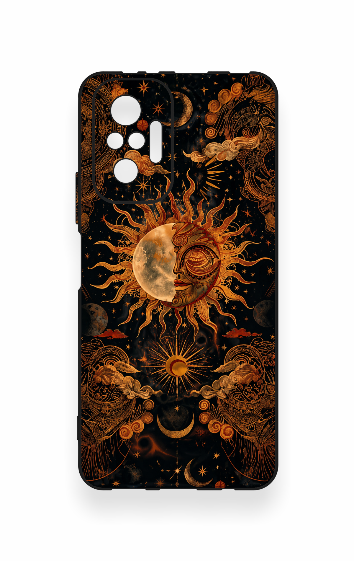 Redmi Note 10 Pro Uyumlu Mistik Güneş Desenli Silikon Kılıf