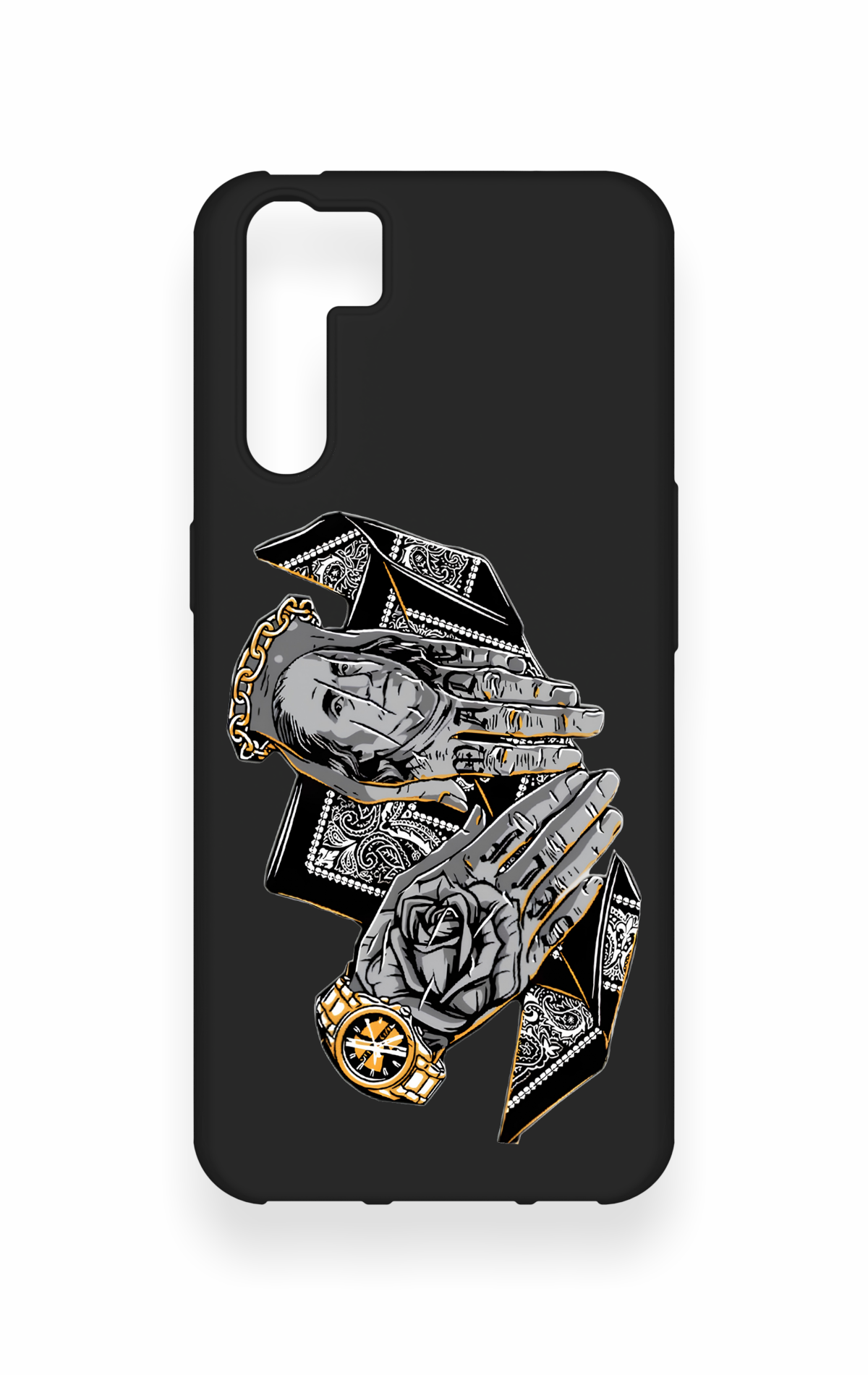 Oppo A91 Uyumlu Self Made Desenli Silikon Kılıf