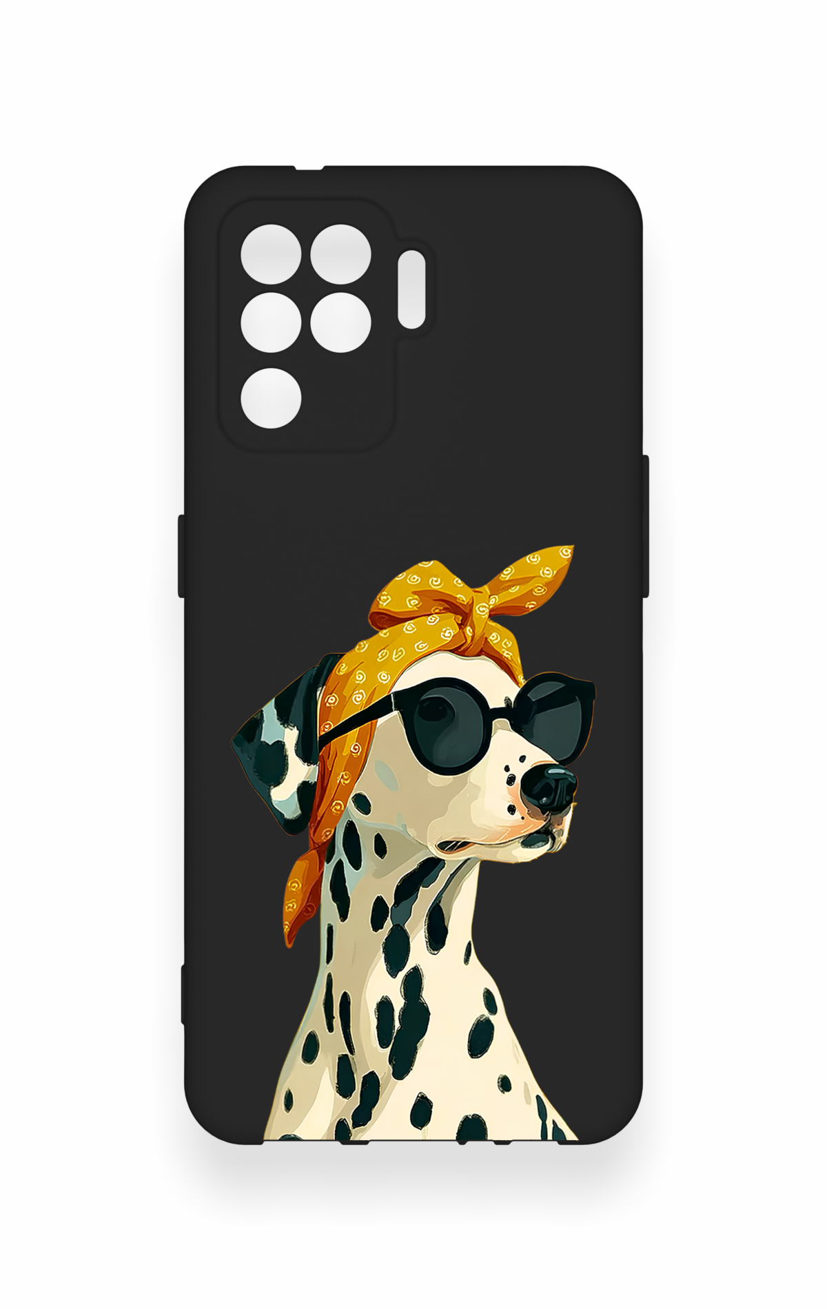 Oppo Reno 5 Lite Uyumlu Cool Dalmaçyalı Desenli Silikon Kılıf