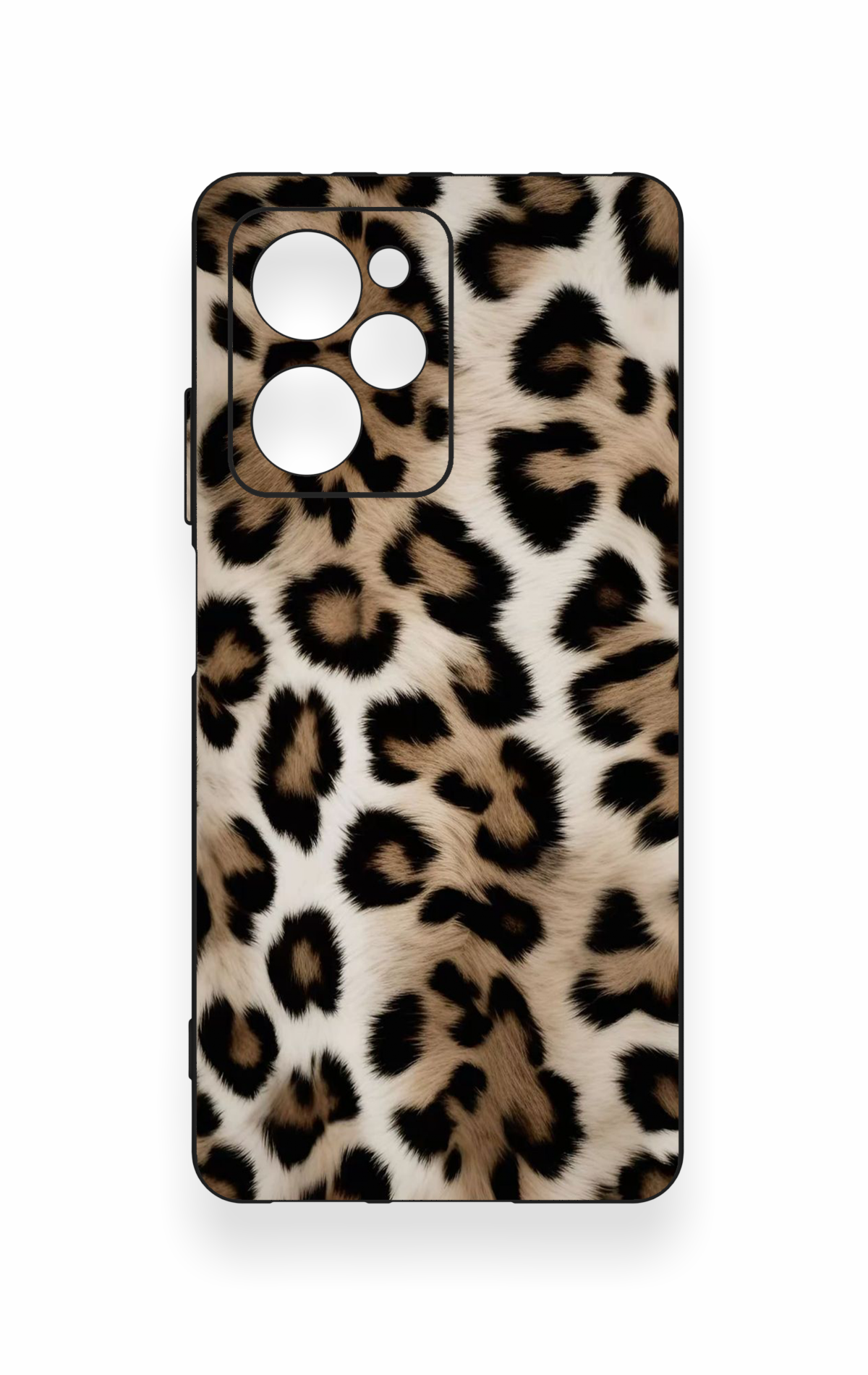 Poco X5 Pro Uyumlu Leopar Derisi Desenli Silikon Kılıf