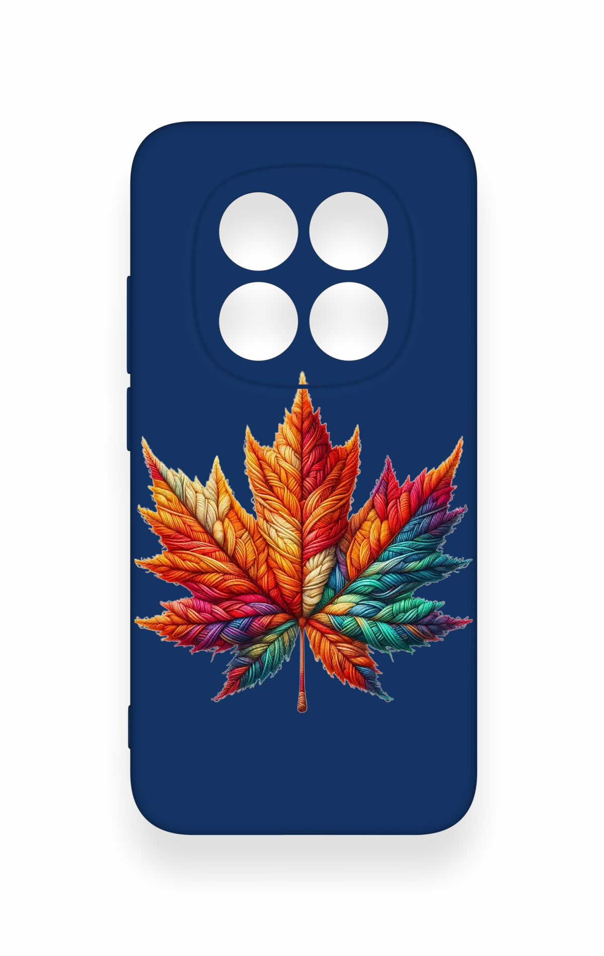 Redmi Note 15 Pro 5G Uyumlu Renkli Yaprak Desenli Silikon Kılıf