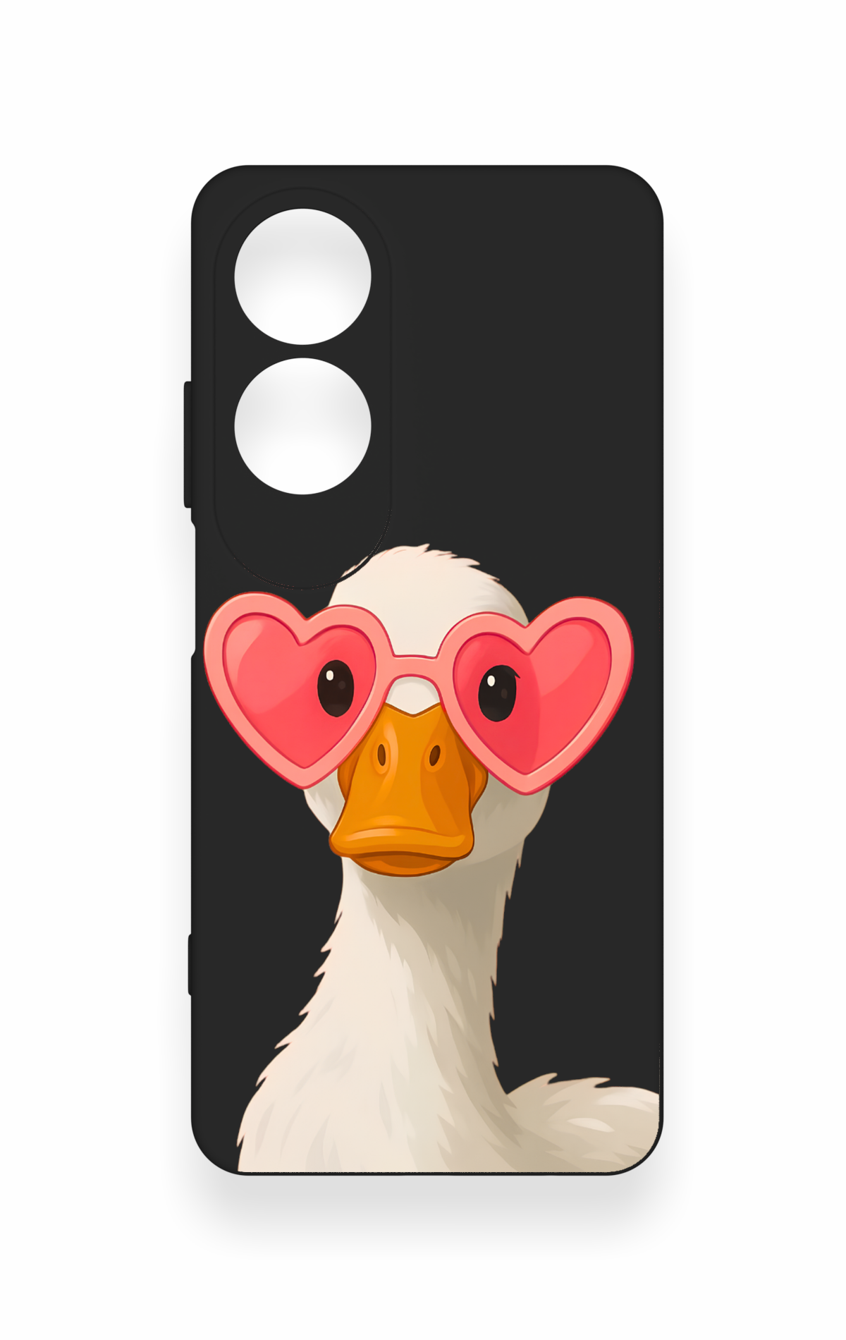 Oppo A60 Uyumlu Aşık Ördek Desenli Silikon Kılıf