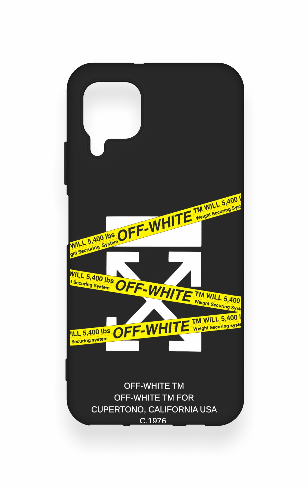 Huawei P40 Lite Uyumlu Off White Desenli Silikon Kılıf