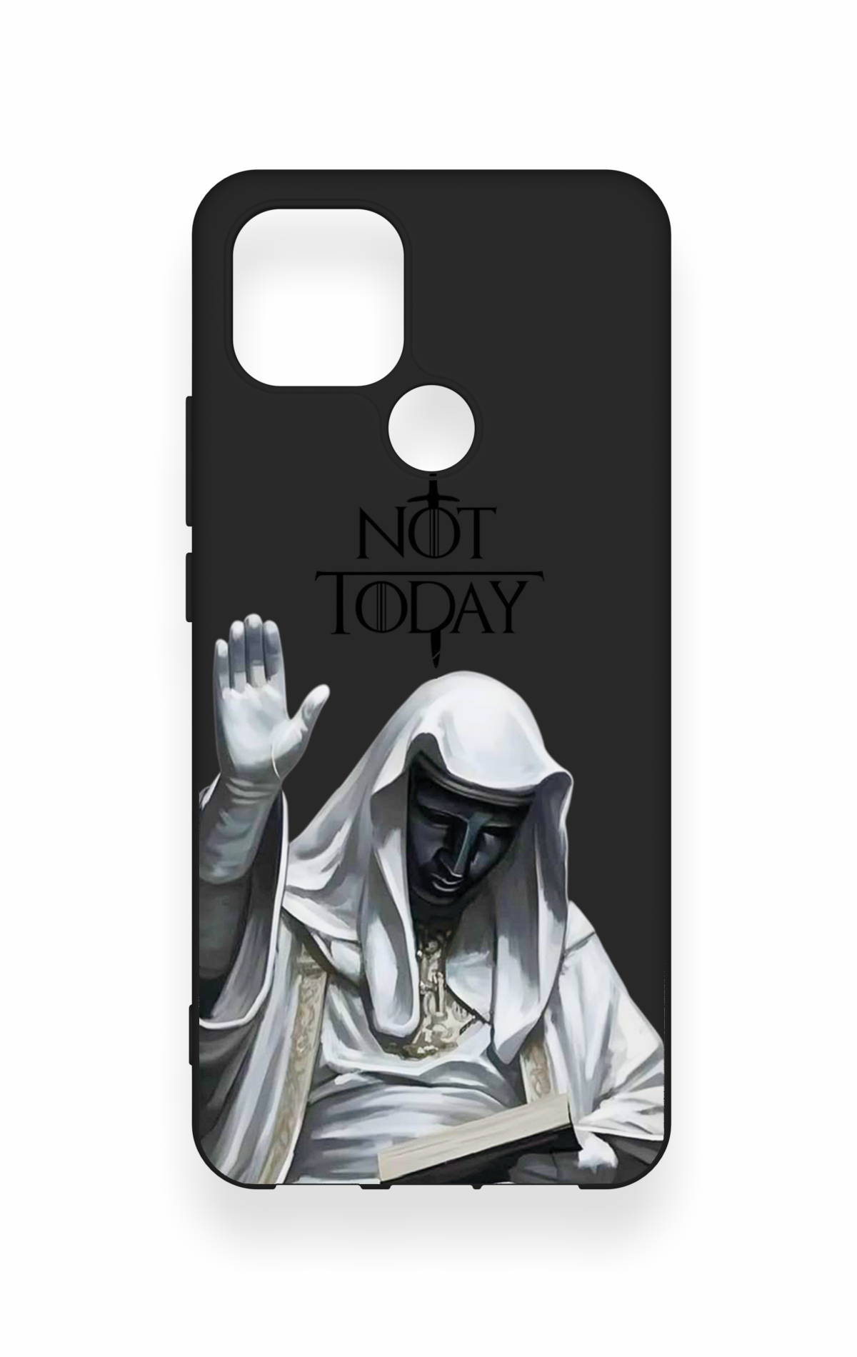 Oppo A15 Uyumlu Not Today Desenli Silikon Kılıf