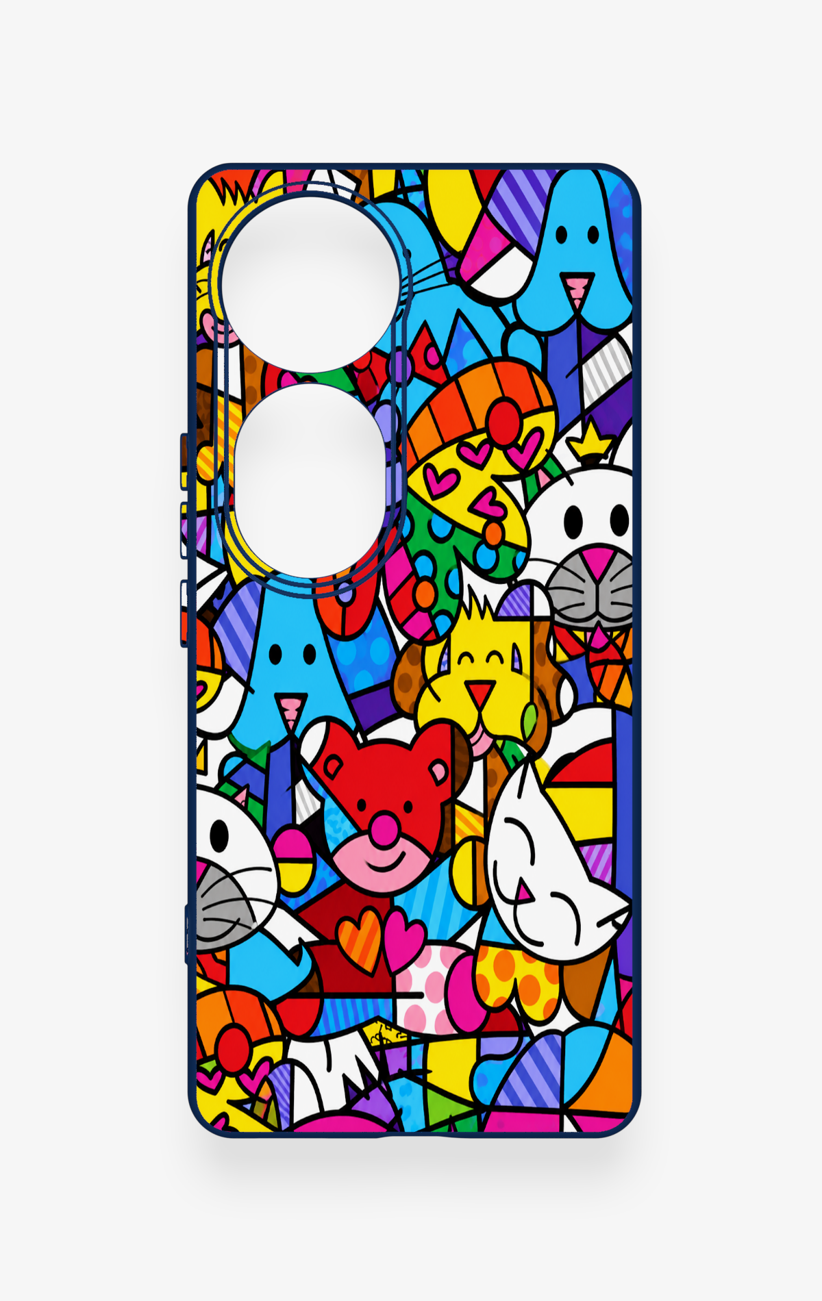 Vivo V40 Uyumlu Britto Garden Desenli Silikon Kılıf