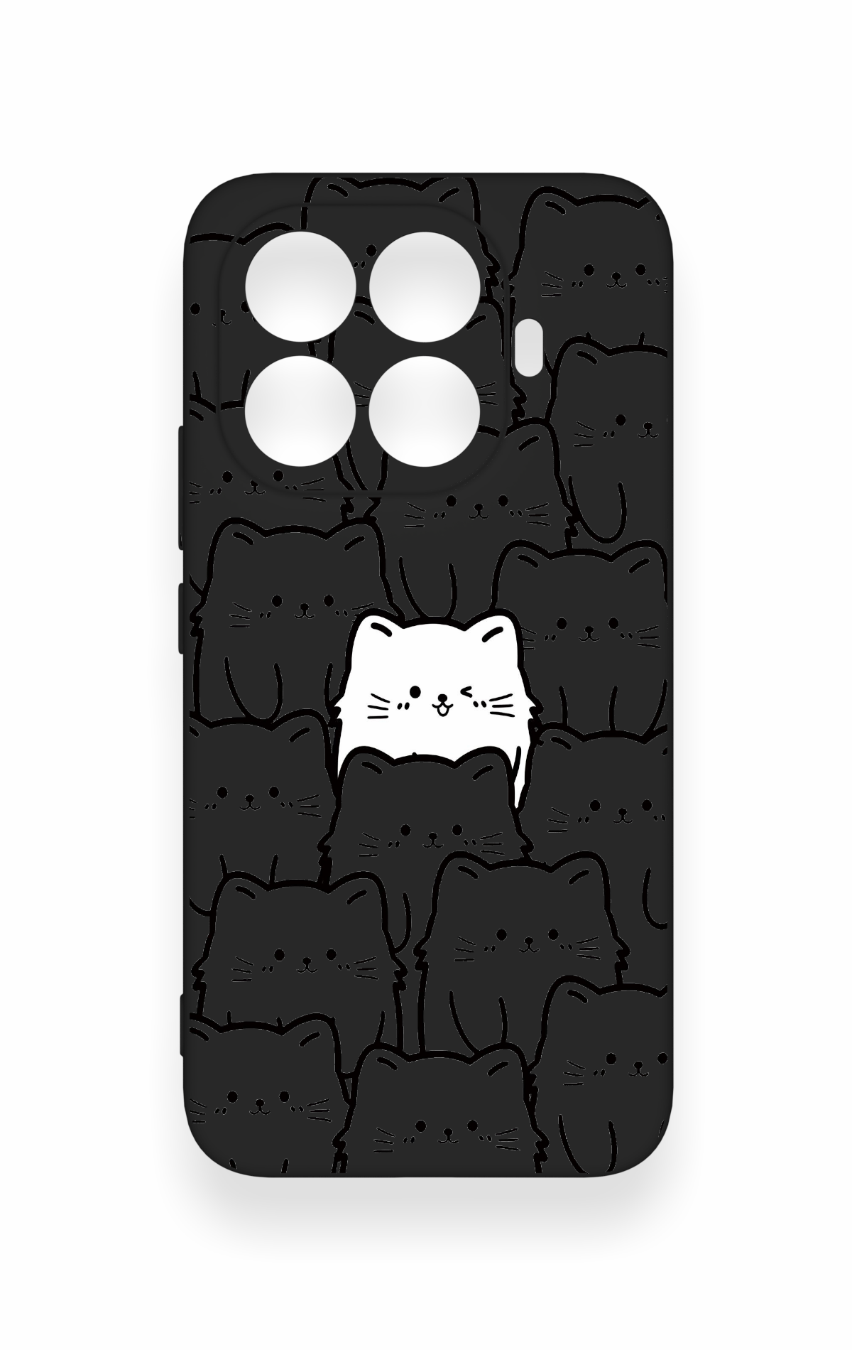 Mi 15T PRO Uyumlu Many Cats Desenli Silikon Kılıf