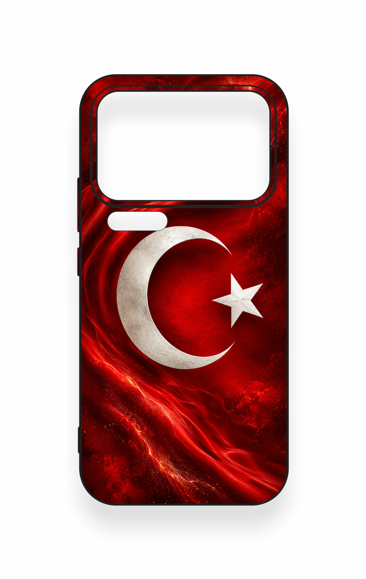 Mi 17 Pro Max Uyumlu Türk Bayrağı Desenli Silikon Kılıf