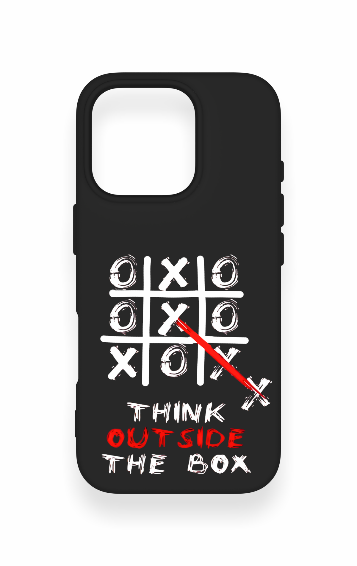 iPhone 16 Pro Uyumlu Out Side The Box Desenli Silikon Kılıf