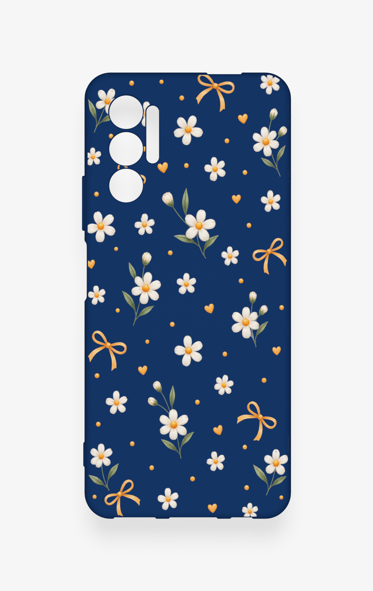 Tecno Pova 3 Uyumlu Papatya Fiyonk Desenli Silikon Kılıf