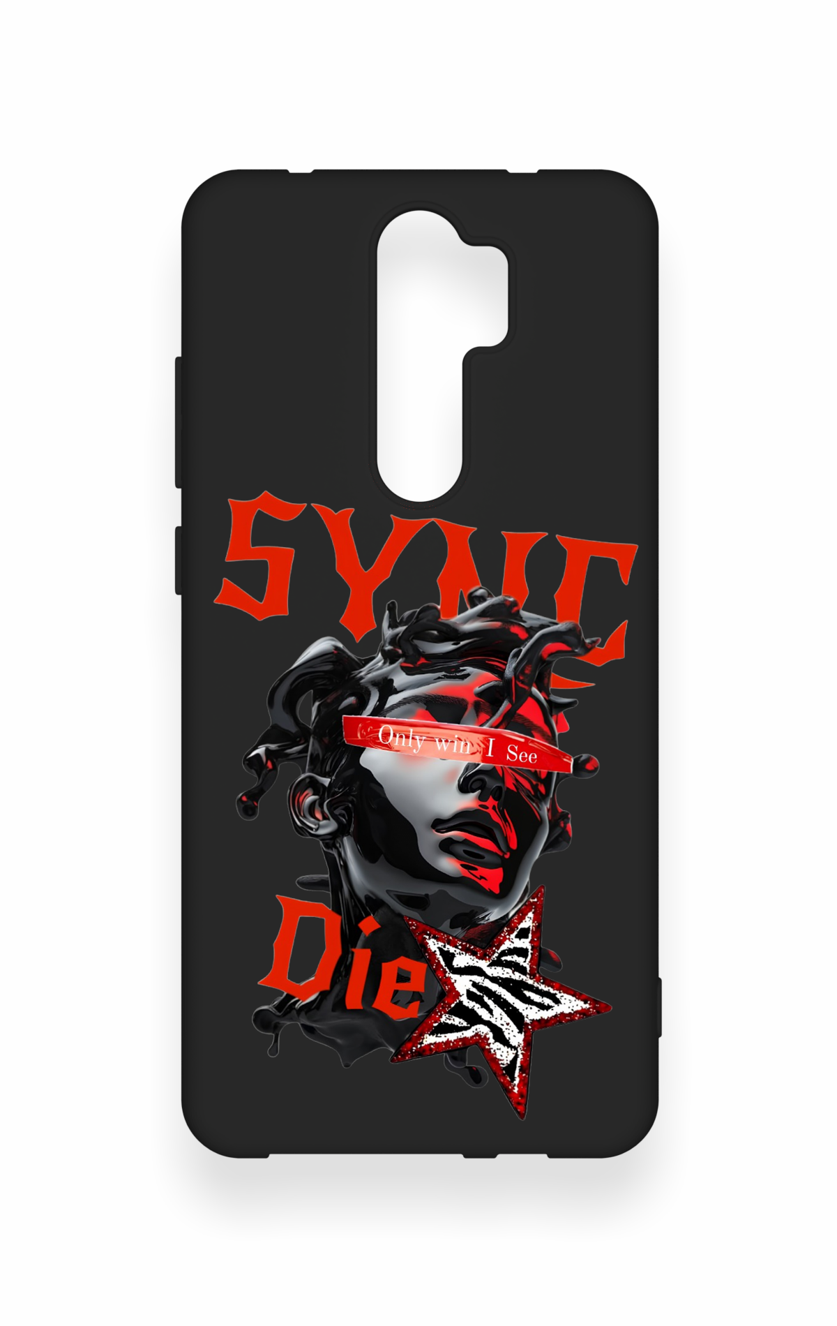Redmi Note 8 Pro Uyumlu Sync Die Desenli Silikon Kılıf