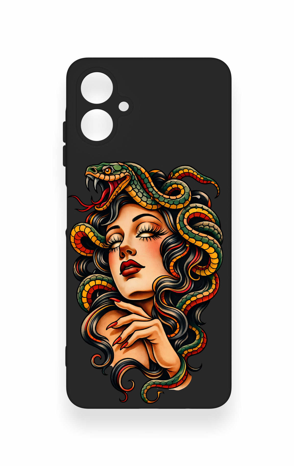 Samsung A06 Uyumlu Medusa Desenli Silikon Kılıf
