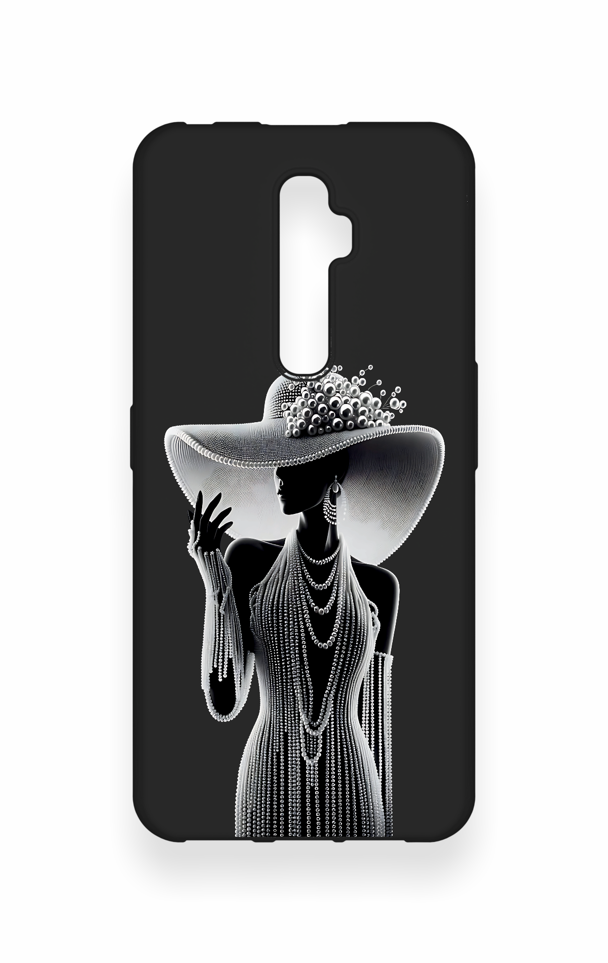 Oppo Reno 2Z Uyumlu Lady Desenli Silikon Kılıf