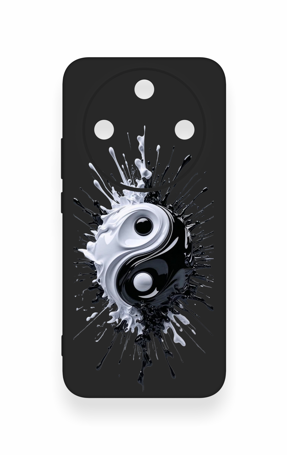 Honor Magic 8 Lite Uyumlu İyi ve Kötü Desenli Silikon Kılıf