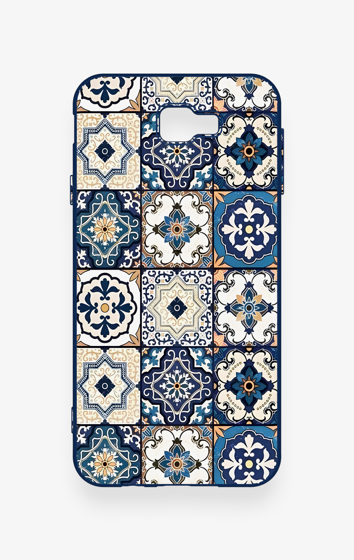 Samsung J7 Prime Uyumlu Mozaik Çini Desenli Silikon Kılıf