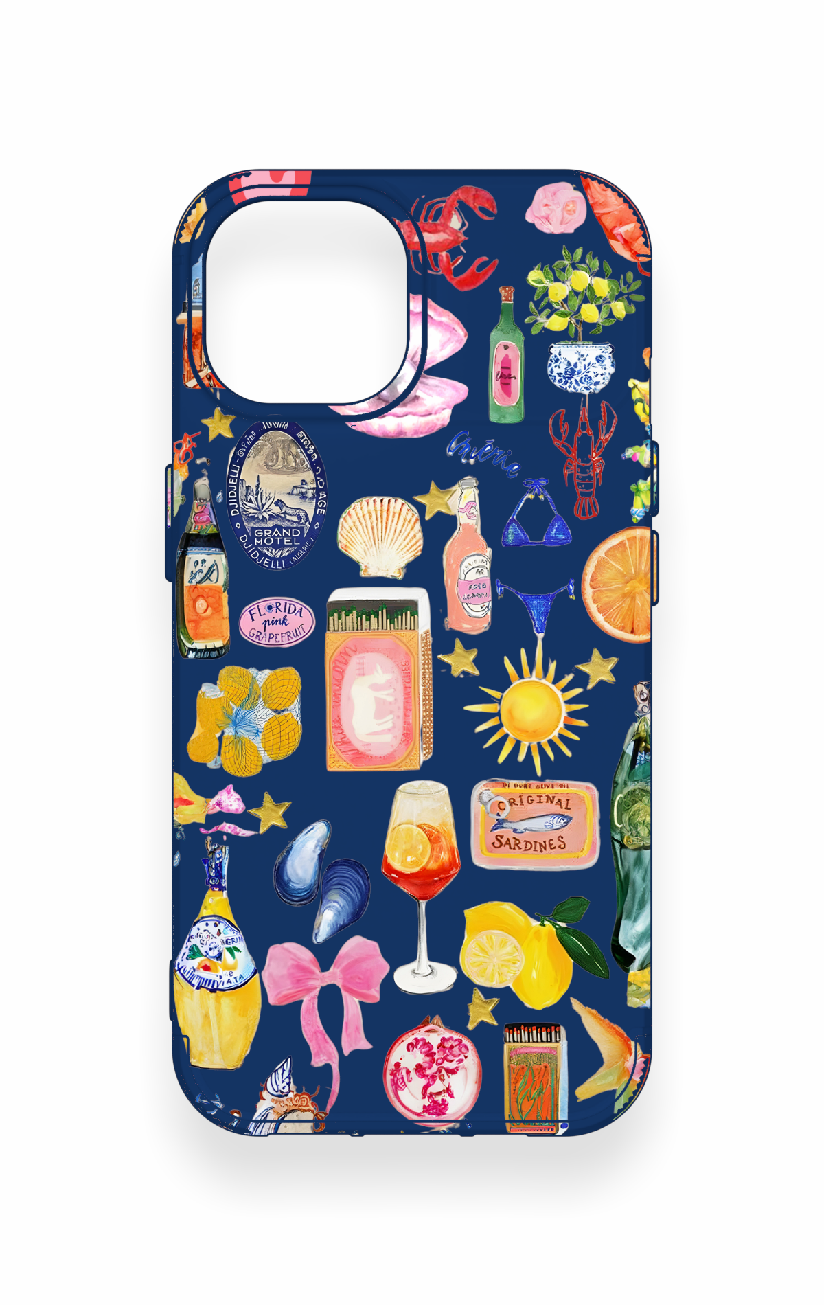 iPhone 15 Uyumlu Summer Desenli Silikon Kılıf