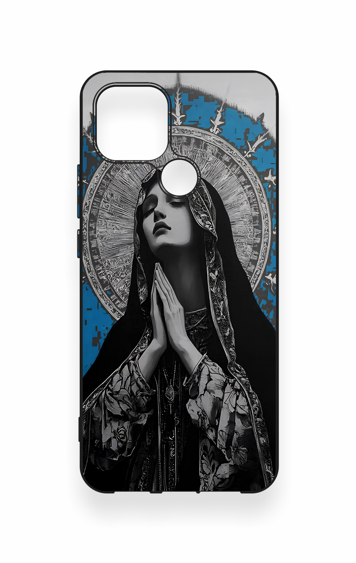 Oppo A15 Uyumlu Rahibe Desenli Silikon Kılıf