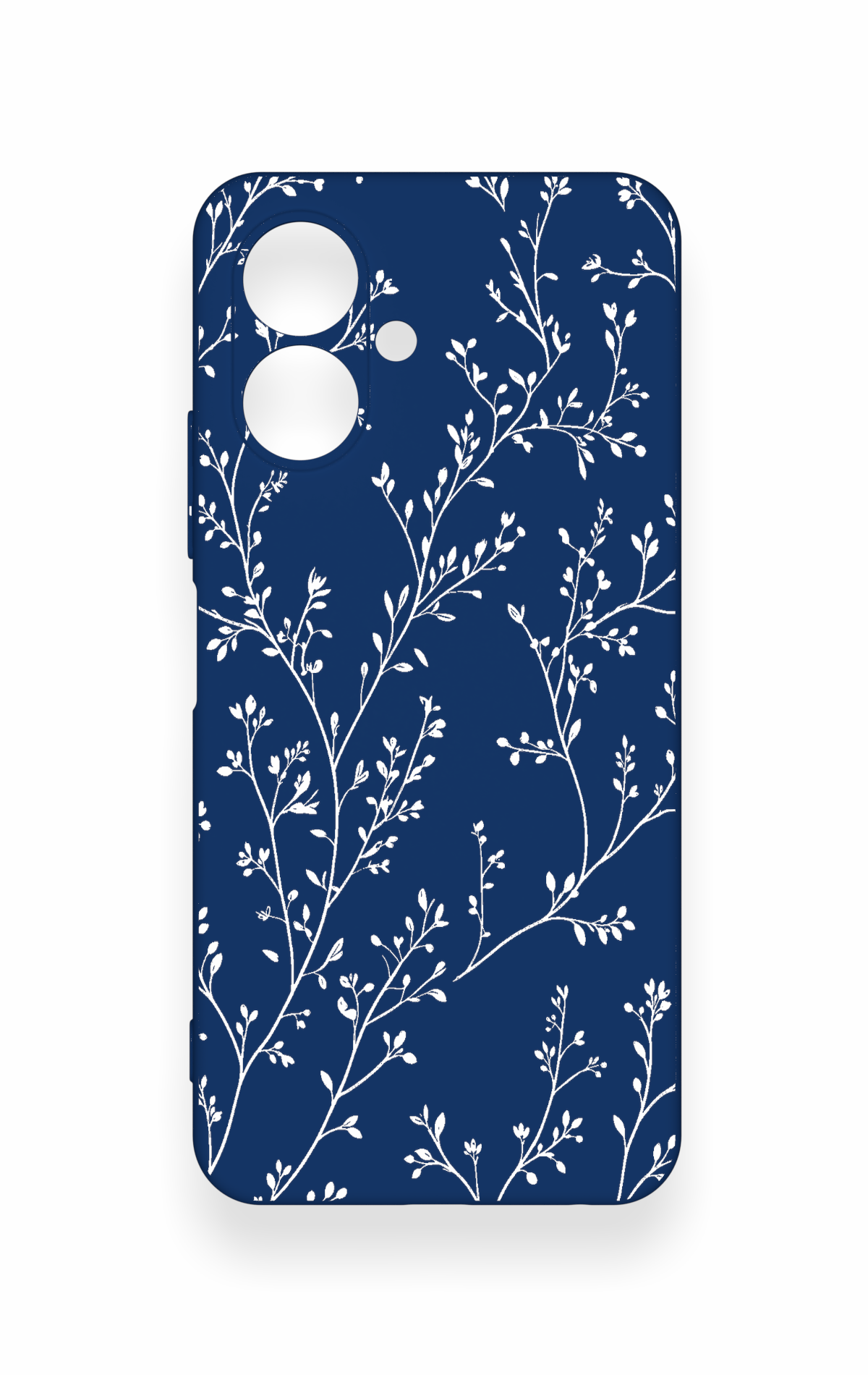 Tecno Spark Go 2 Uyumlu İnce Yaprak Dalı Desenli Silikon Kılıf