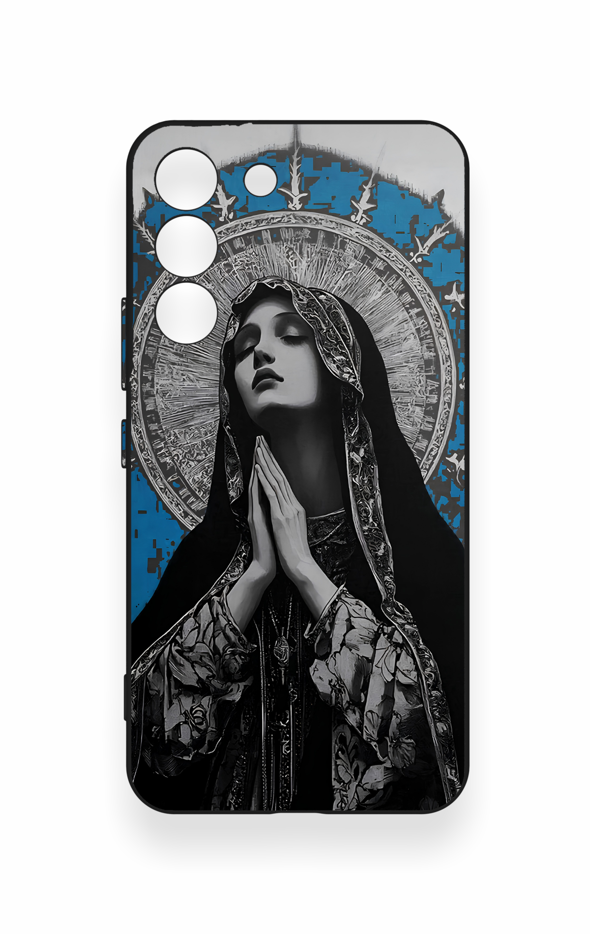 Samsung S22 Uyumlu Rahibe Desenli Silikon Kılıf
