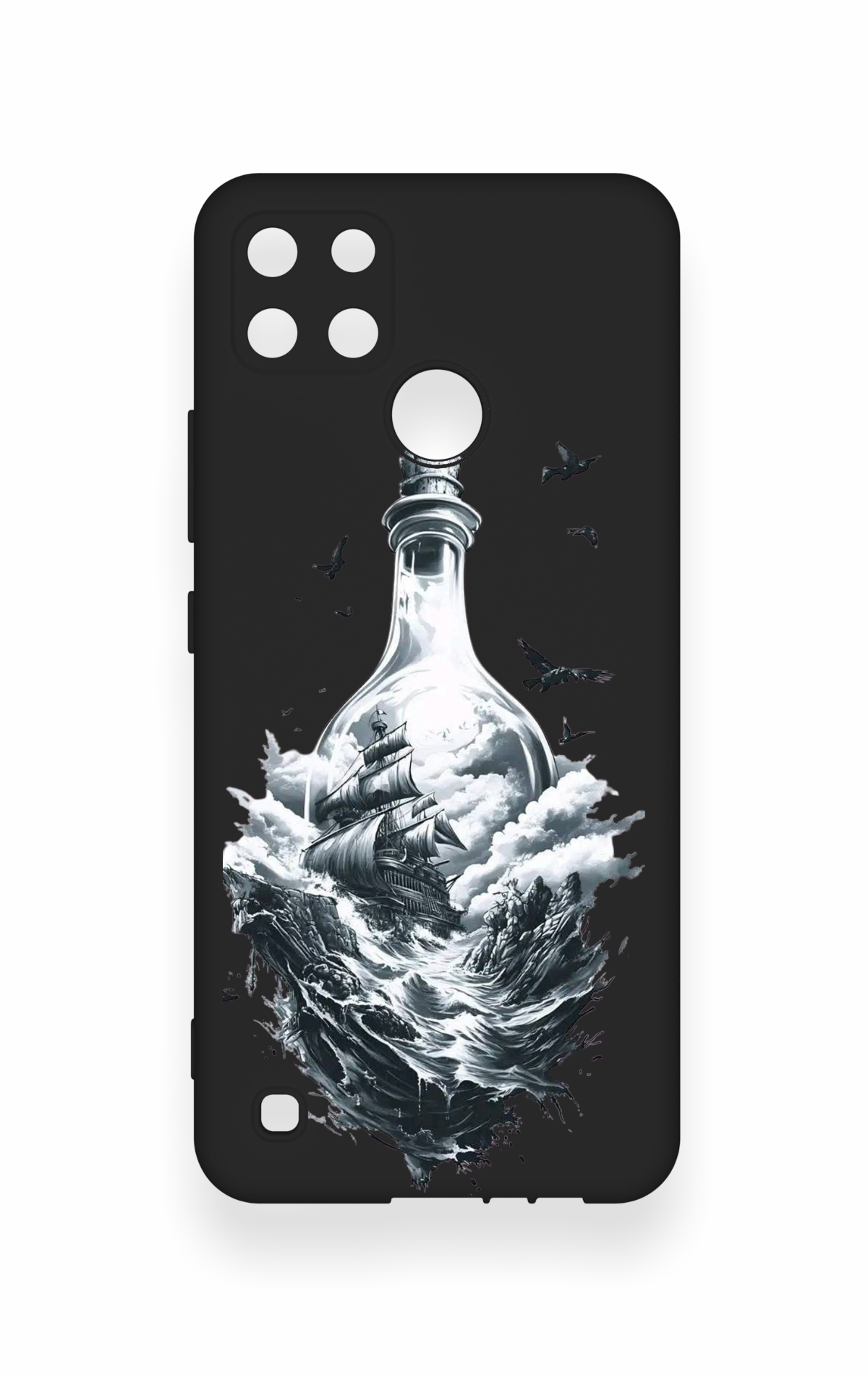 Realme C21Y Uyumlu Secret Sea Desenli Silikon Kılıf