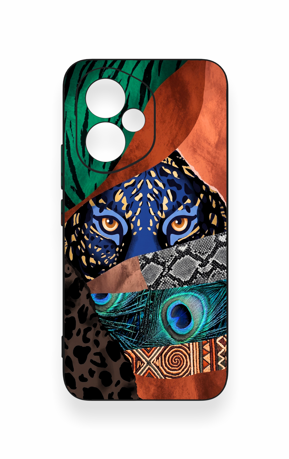 Honor 400 Uyumlu Amazon Kaplan Desenli Silikon Kılıf