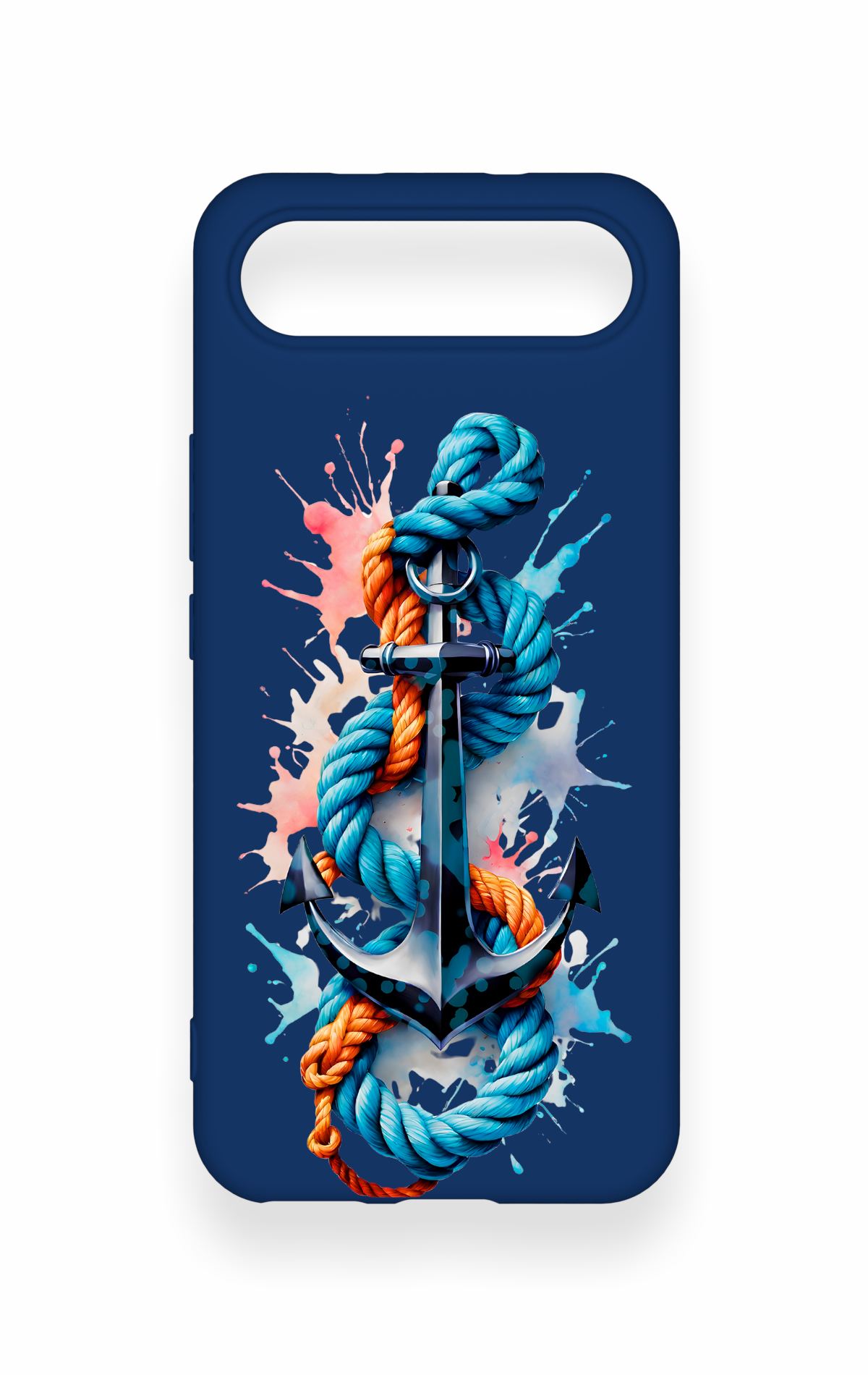 Tecno Spark Slim Uyumlu Anchor Desenli Silikon Kılıf