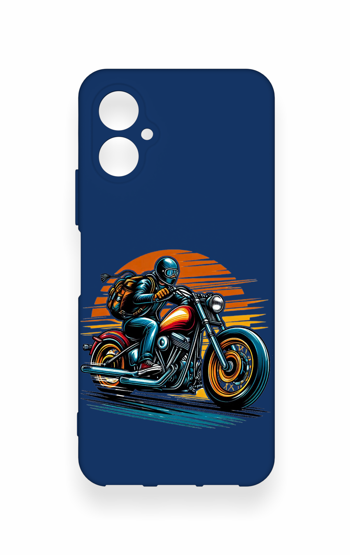 Omix X5 Uyumlu Moto Rider Desenli Silikon Kılıf