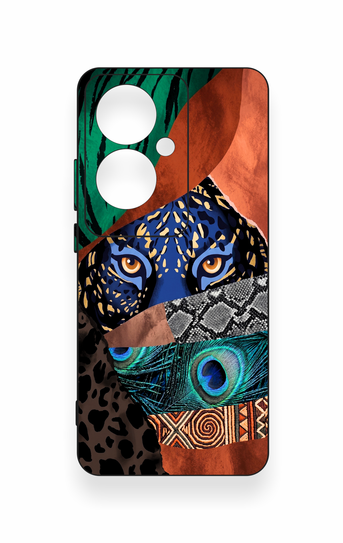 Oppo Reno 11F Uyumlu Amazon Kaplan Desenli Silikon Kılıf
