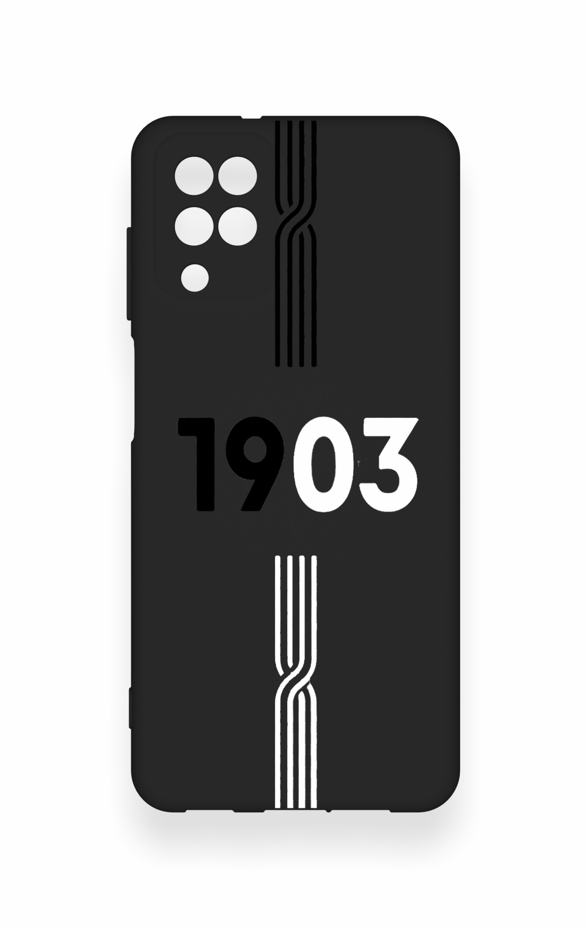 Samsung A12 Uyumlu 1903 Kemer Desenli Silikon Kılıf