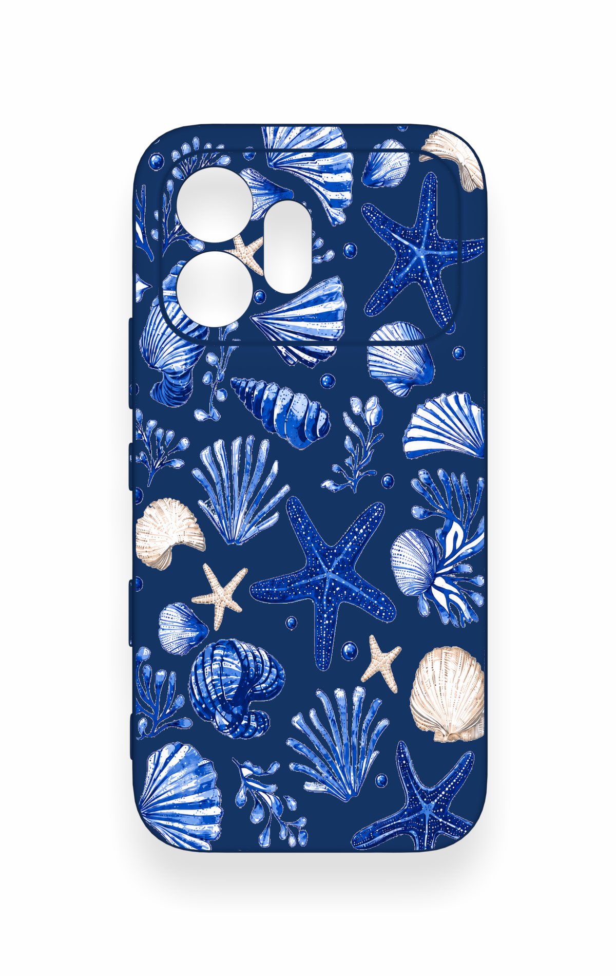 Honor 600 Uyumlu Deniz Kabuğu Desenli Silikon Kılıf