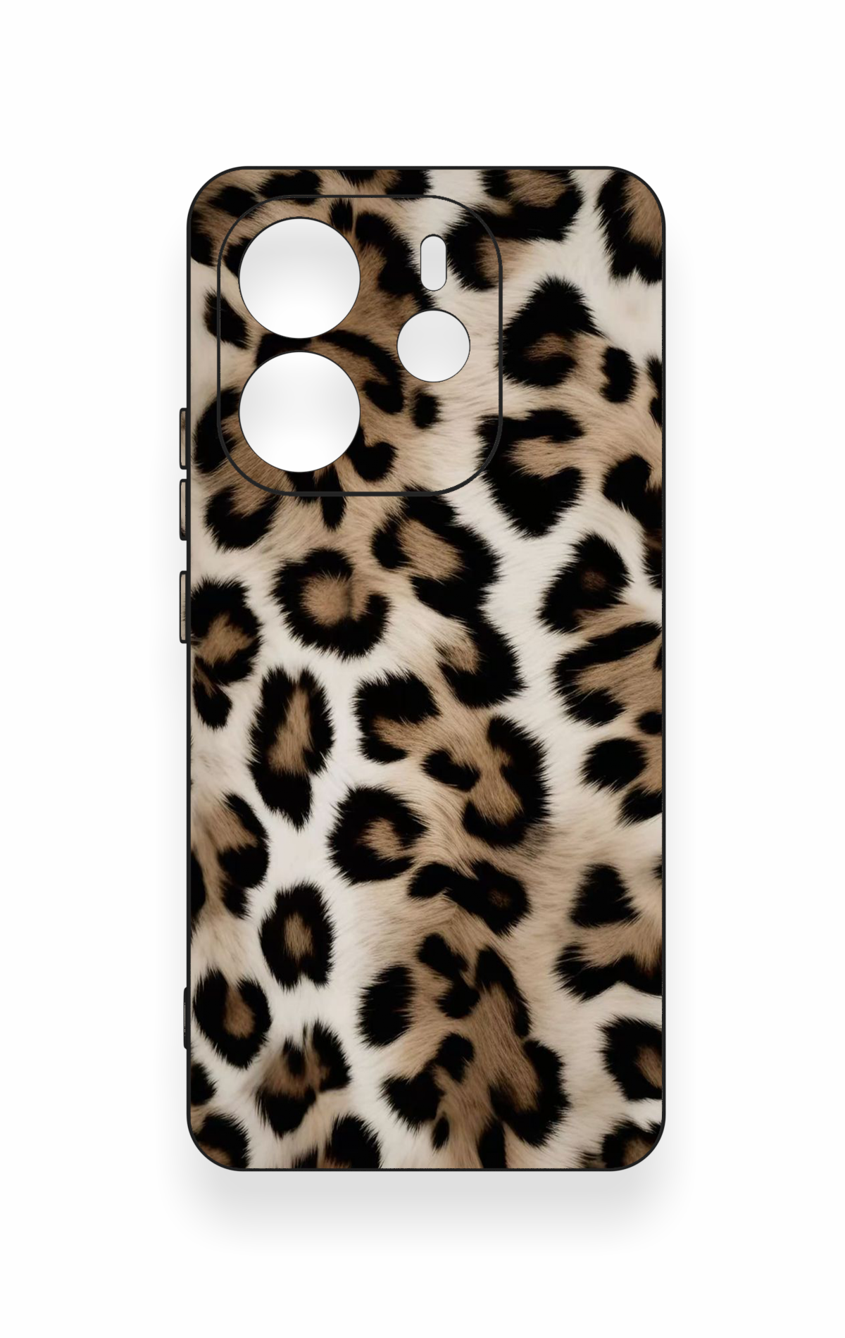 Redmi Note 14 4G Uyumlu Leopar Derisi Desenli Silikon Kılıf