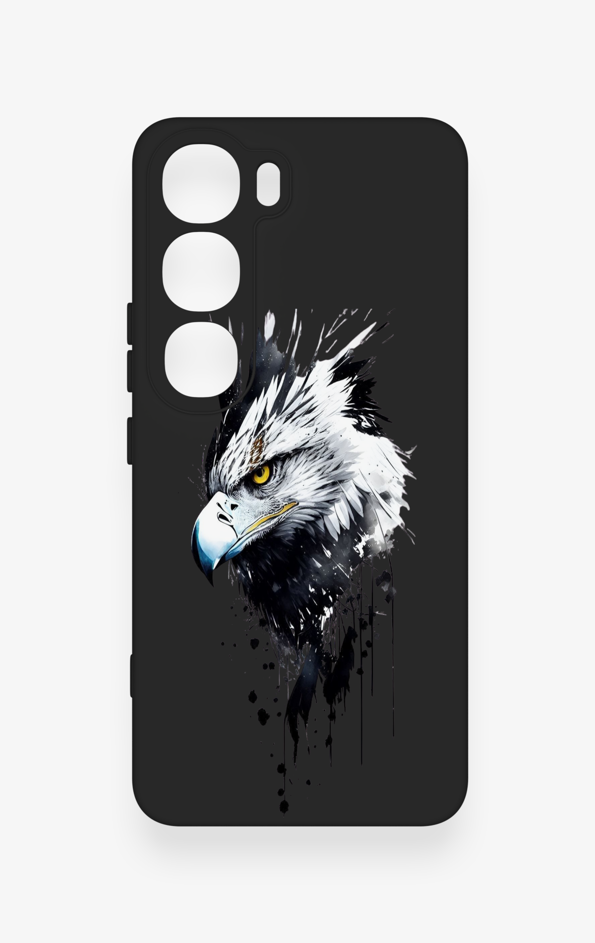 Vivo V40 Lite 5G Uyumlu Bald Eagle Desenli Silikon Kılıf