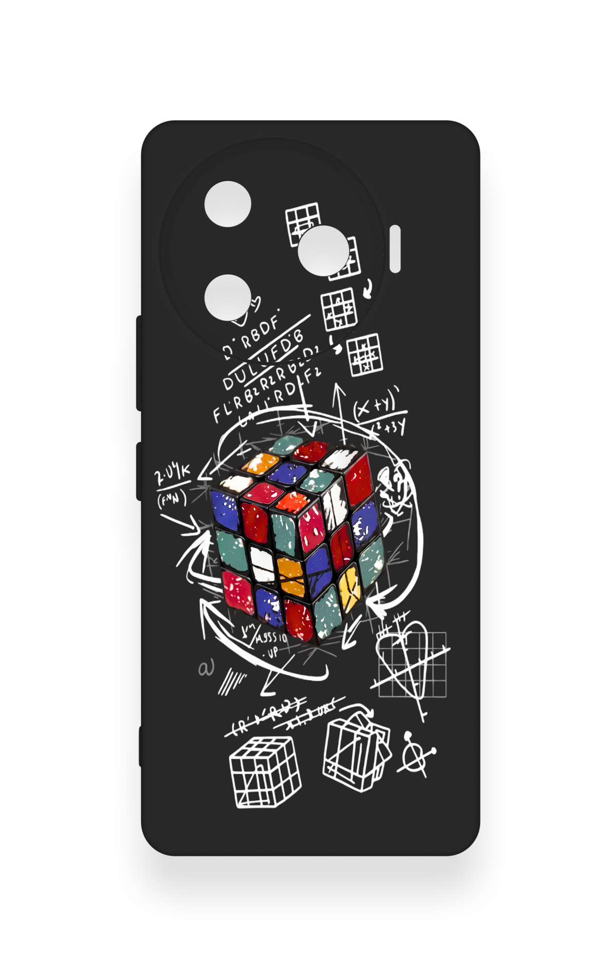 Tecno Camon 30 Pro 5G Uyumlu Rubik Küb Desenli Silikon Kılıf