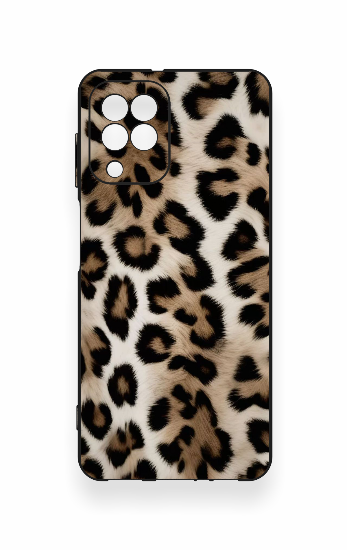 Samsung A22 Uyumlu Leopar Derisi Desenli Silikon Kılıf