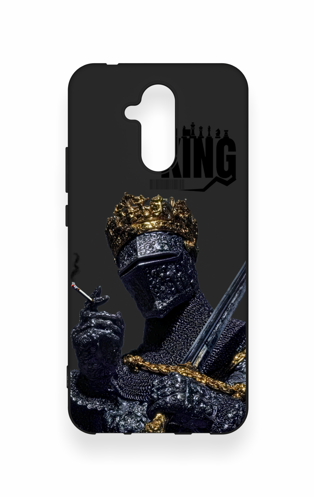 Huawei Mate 20 Lite Uyumlu King Desenli Silikon Kılıf