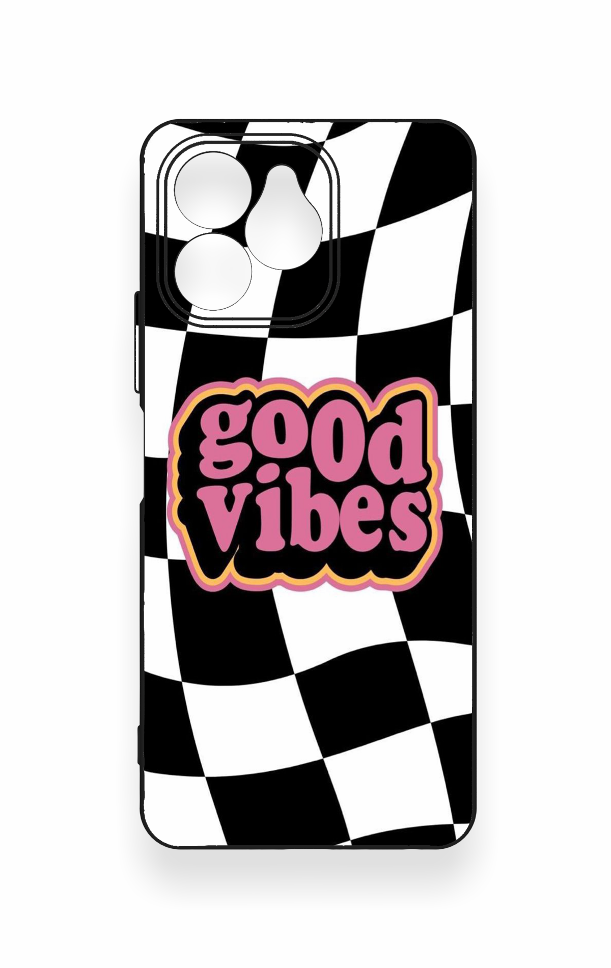 Omix x6 Uyumlu Black Good Vibes Desenli Silikon Kılıf