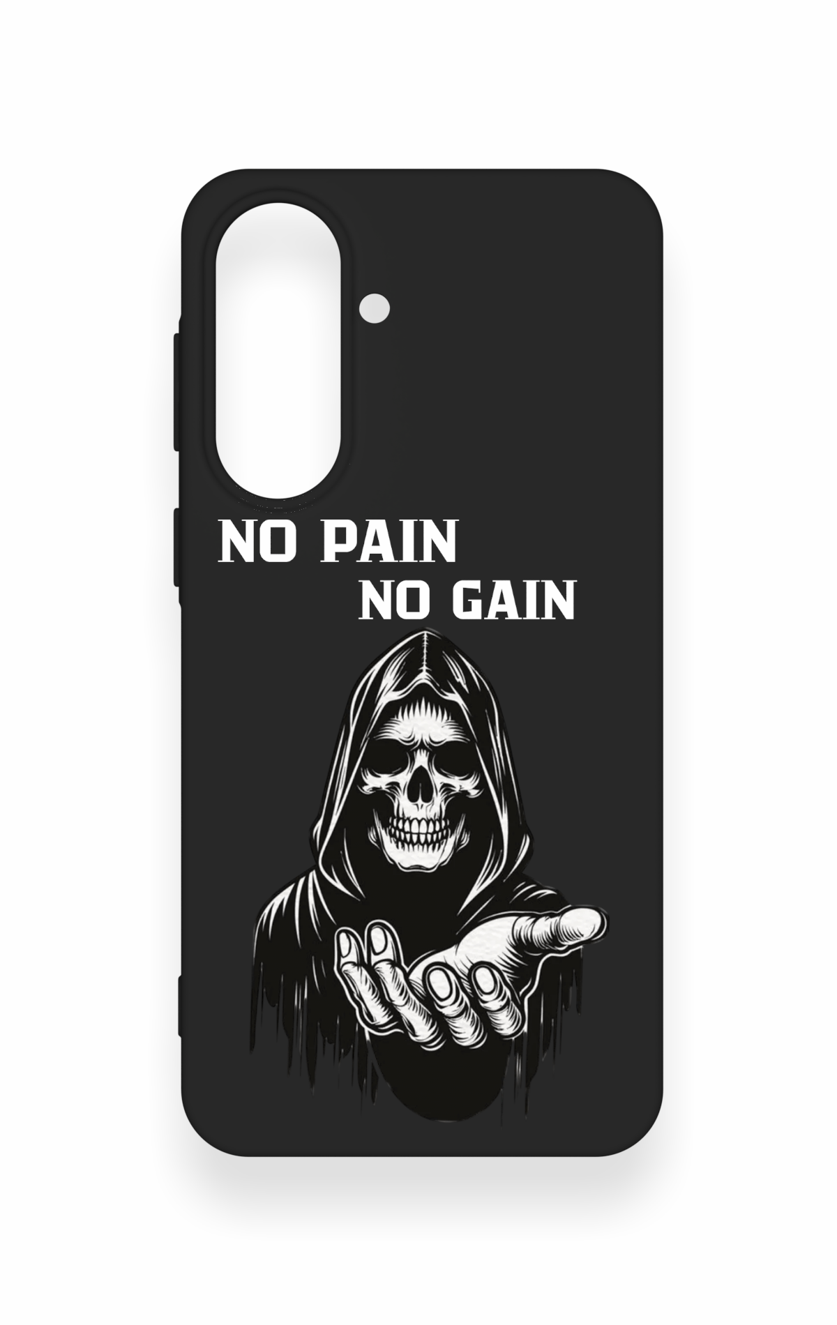 Samsung A37 Uyumlu No Pain No Gain Desenli Silikon Kılıf
