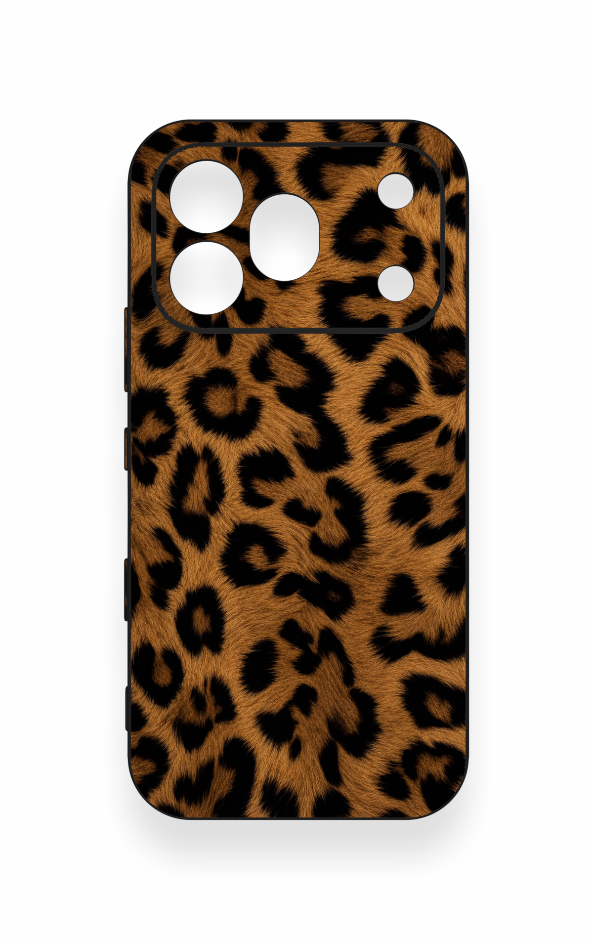 Honor 600 Pro Uyumlu Koyu Leopar Deri Desenli Silikon Kılıf