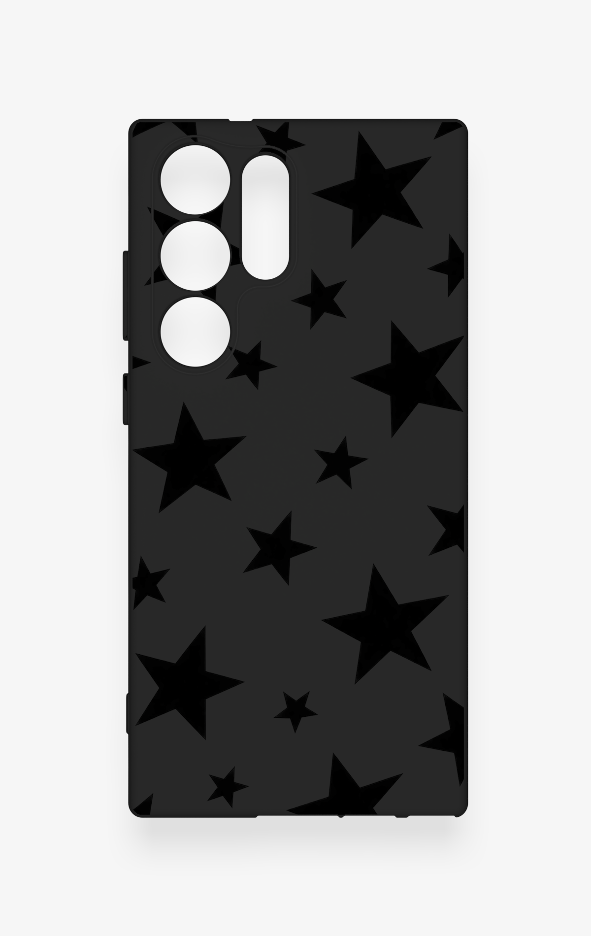 Samsung S23 Ultra Uyumlu Siyah Star Desenli Silikon Kılıf