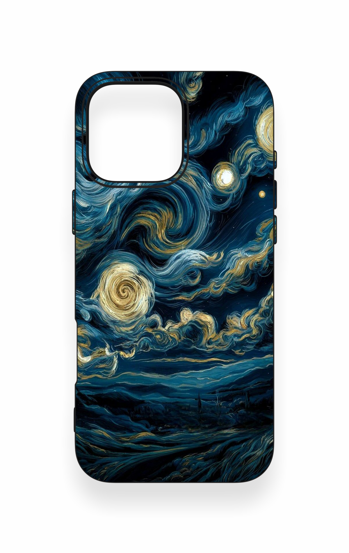iPhone 16 Pro Max Uyumlu Yıldızlı Gece Desenli Silikon Kılıf