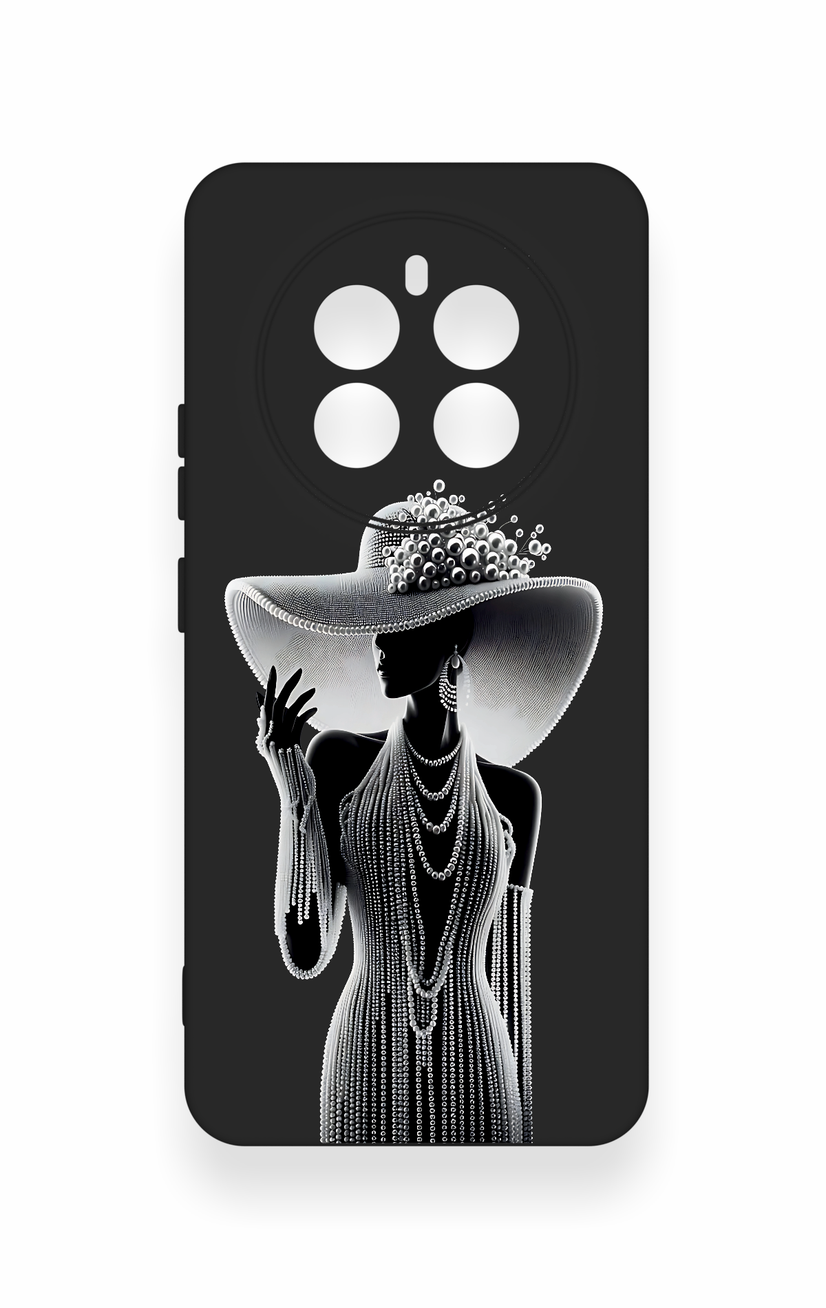 Realme 12 4G Uyumlu Lady Desenli Silikon Kılıf