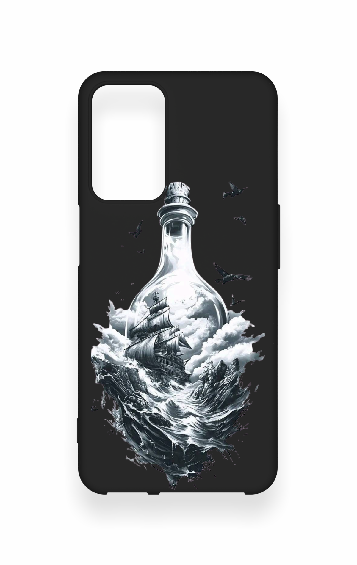 Oppo A16 Uyumlu Secret Sea Desenli Silikon Kılıf