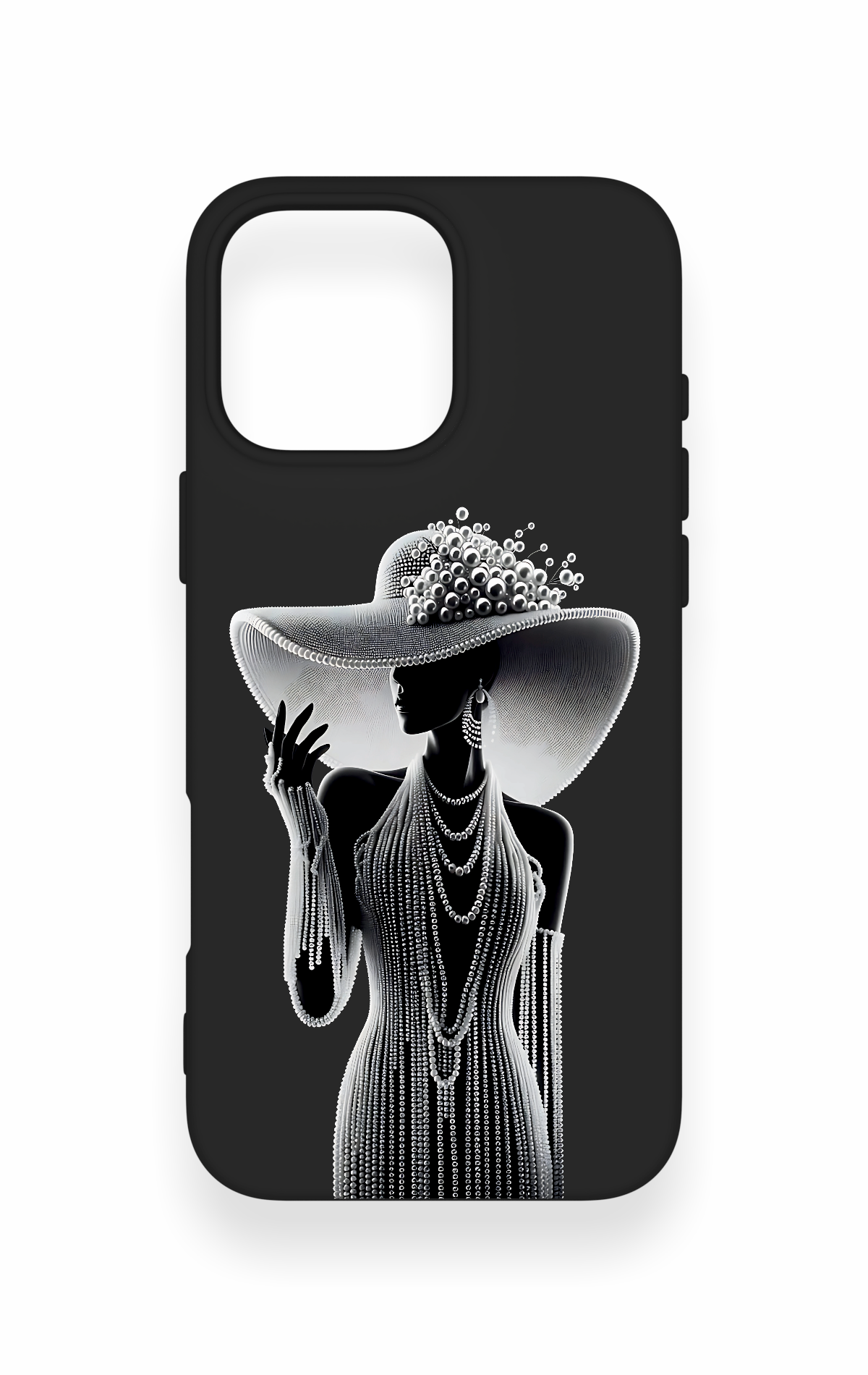 iPhone 16 Pro Max Uyumlu Lady Desenli Silikon Kılıf