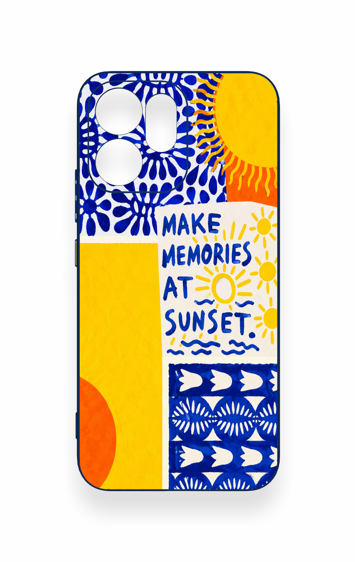 Oppo Reno 14F Uyumlu Sunset Desenli Silikon Kılıf